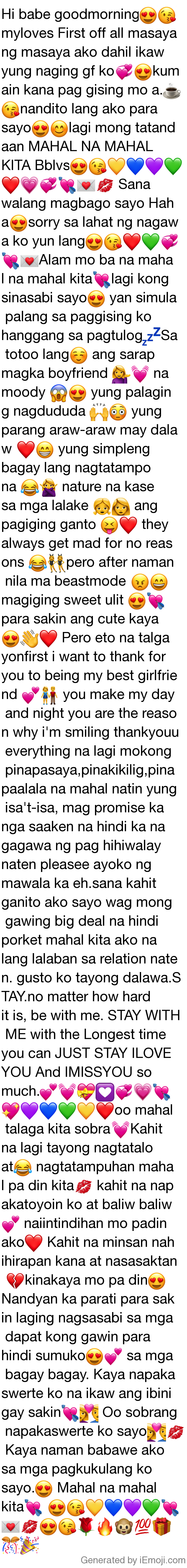 Long Sweet Message For Boy Best Friend Tagalog Copy Paste