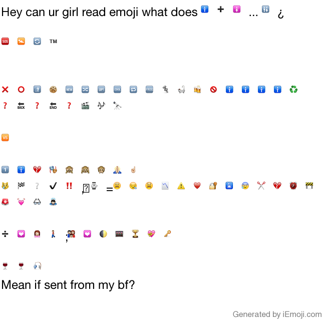 Message: Hey can ur girl read emoji what does