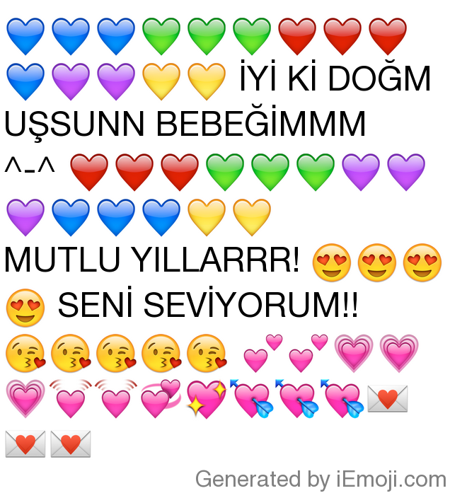 seni seviyorum emojisi